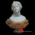 beautiful woman marble bust sculpture
